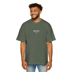 Copy of Oversized Tee — 'Fear No Evil' Angel Graphic Chest & Back Print