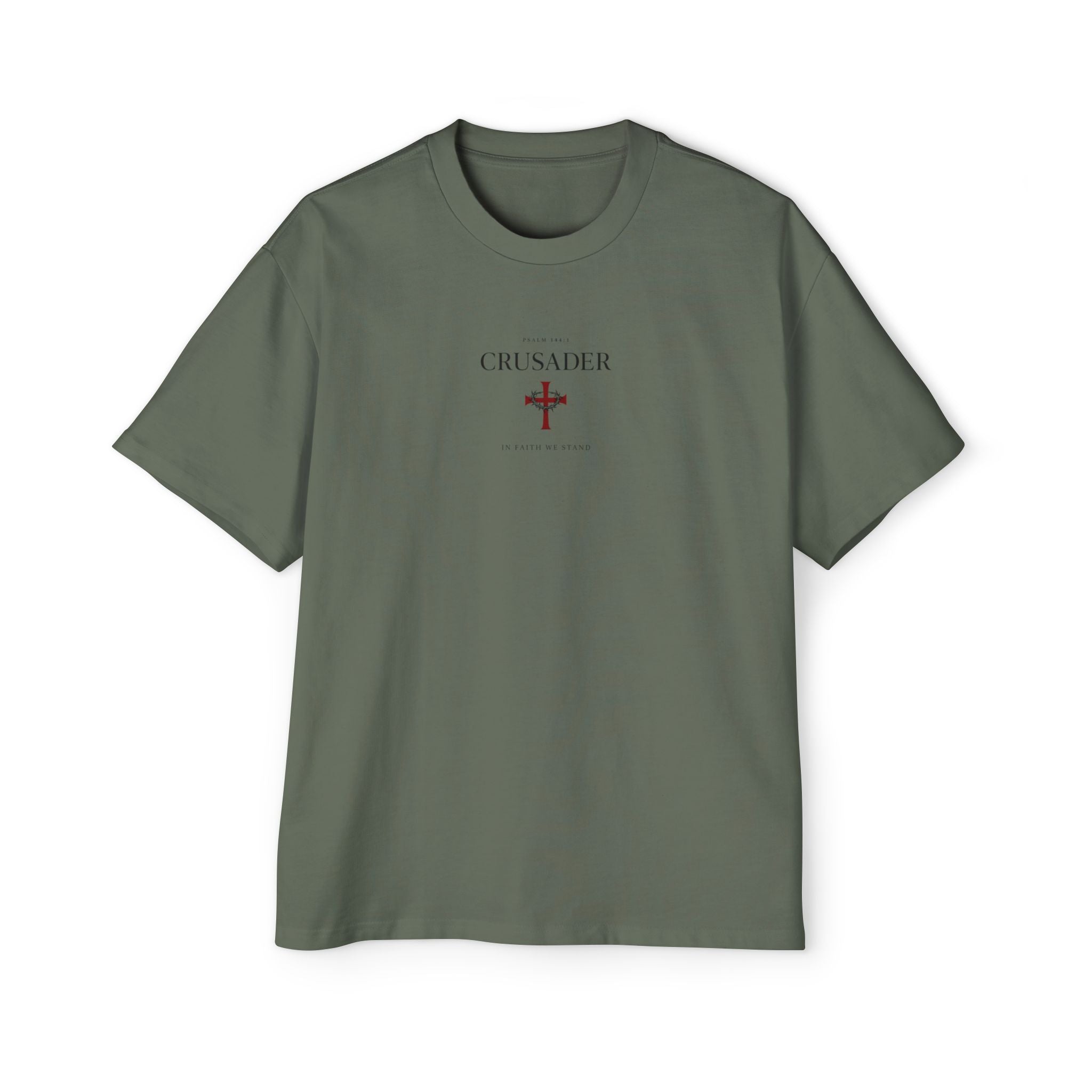 Copy of Oversized Tee — 'Fear No Evil' Angel Graphic Chest & Back Print