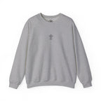 Christian Cross Crewneck Sweatshirt — Vintage Jesus Carrying Cross Graphic