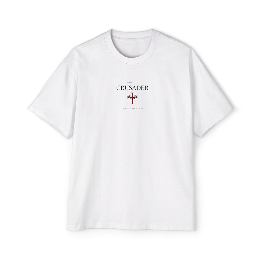 Copy of Oversized Tee — 'Fear No Evil' Angel Graphic Chest & Back Print
