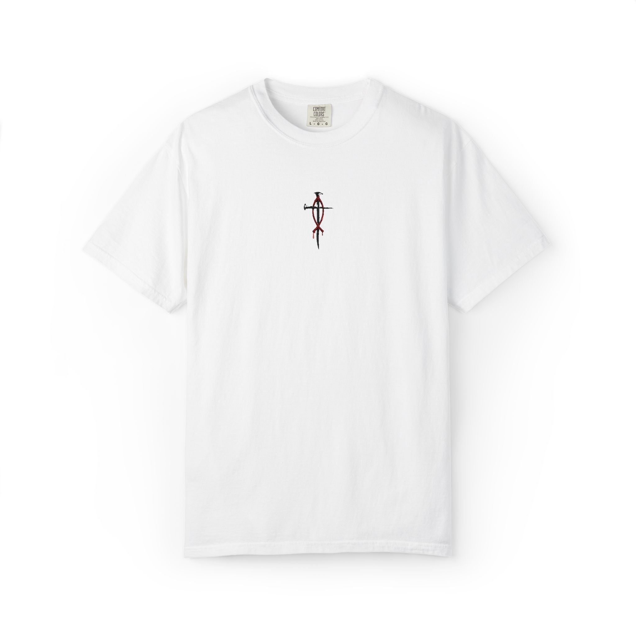 Cruz con Clavos T-Shirt — Small Vintage Lion Graphic Tee
