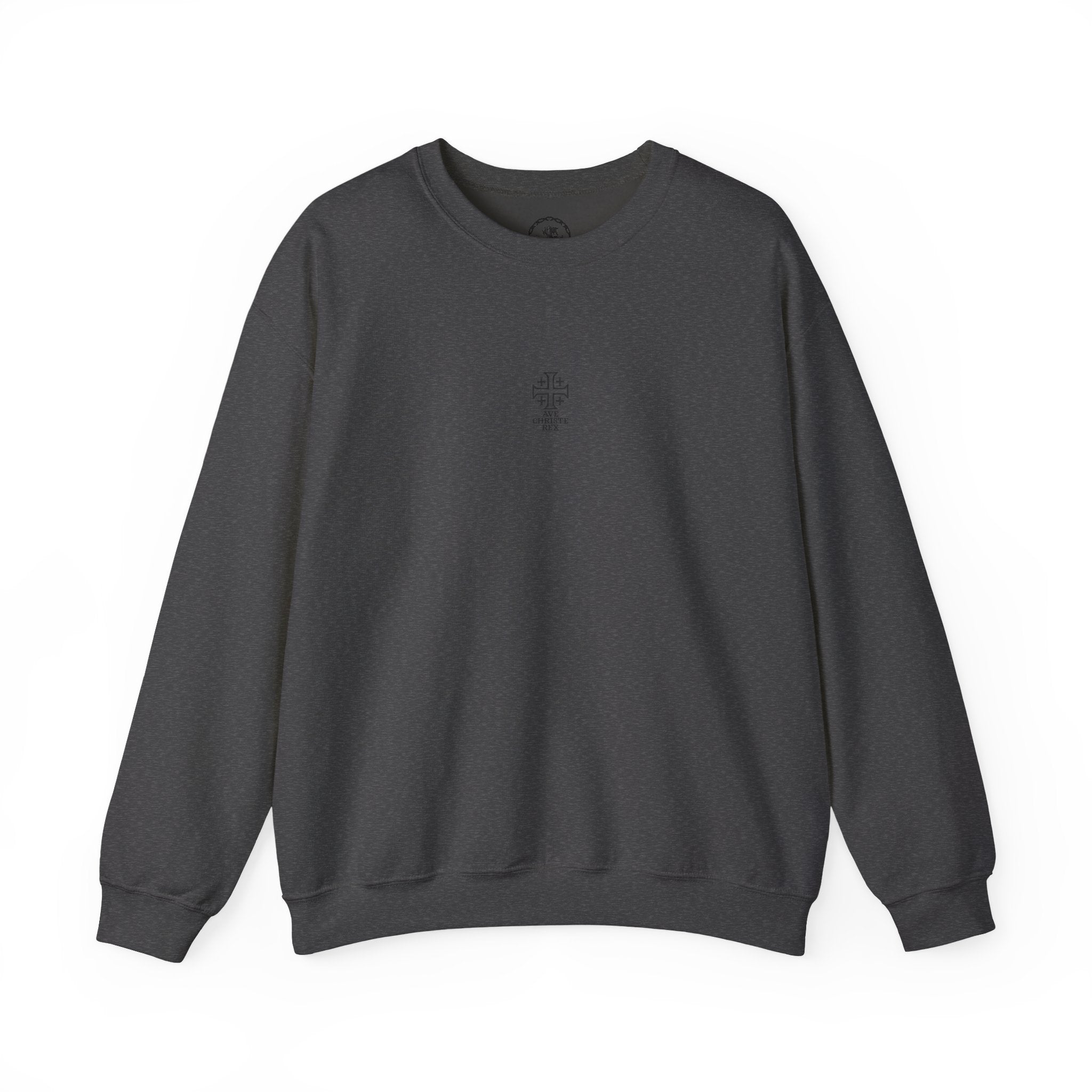 Christian Cross Crewneck Sweatshirt — Vintage Jesus Carrying Cross Graphic