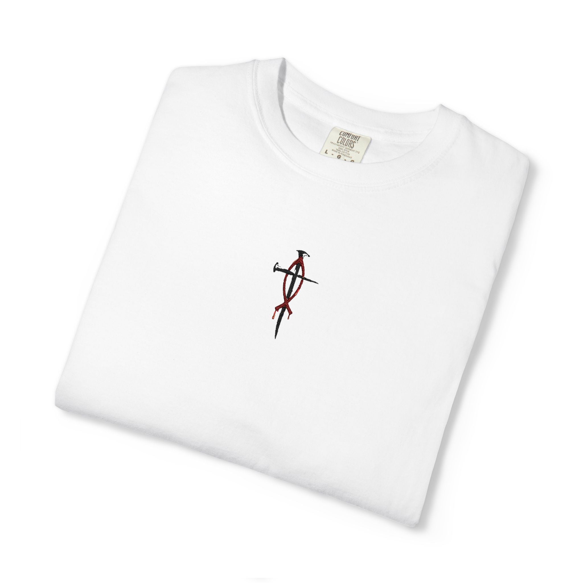 Cruz con Clavos T-Shirt — Small Vintage Lion Graphic Tee